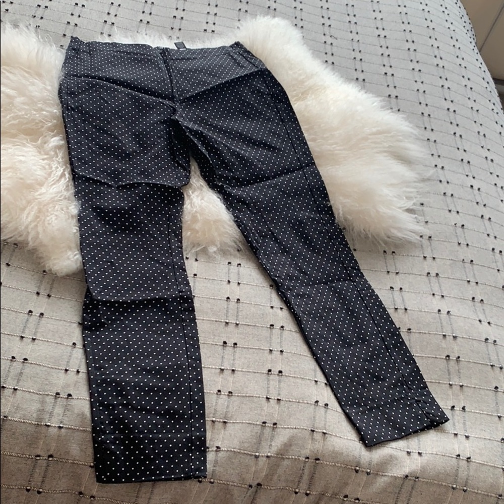 Who What Wear stretch polka dot pants